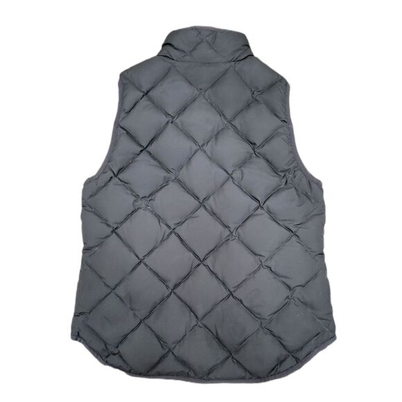 J Crew Black Vest Front Full Zipper Two Front Buttoned Pockets | Size PS - Picture 2 of 8